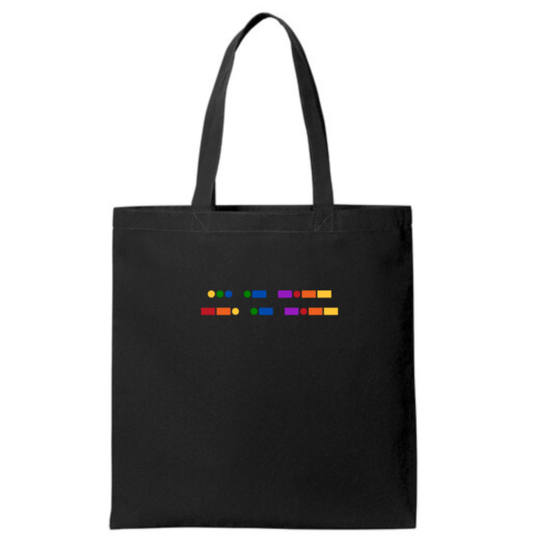 SAY GAY Pride Morse Code Tote